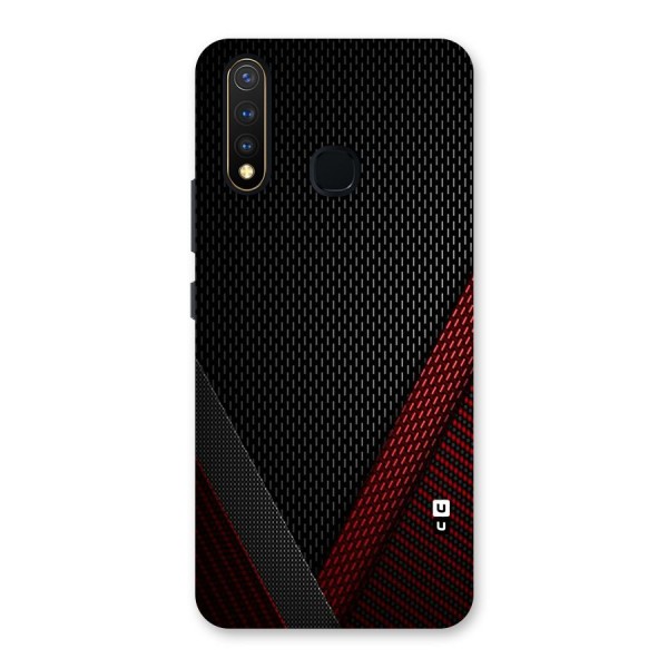 Classy Black Red Design Back Case for Vivo Y19