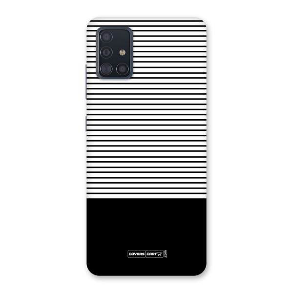 Classy Black Stripes Back Case for Galaxy A51