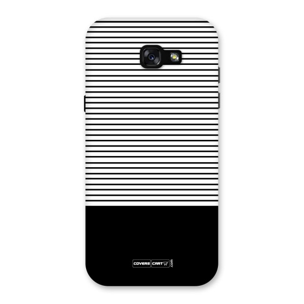 Classy Black Stripes Back Case for Galaxy A7 (2017)