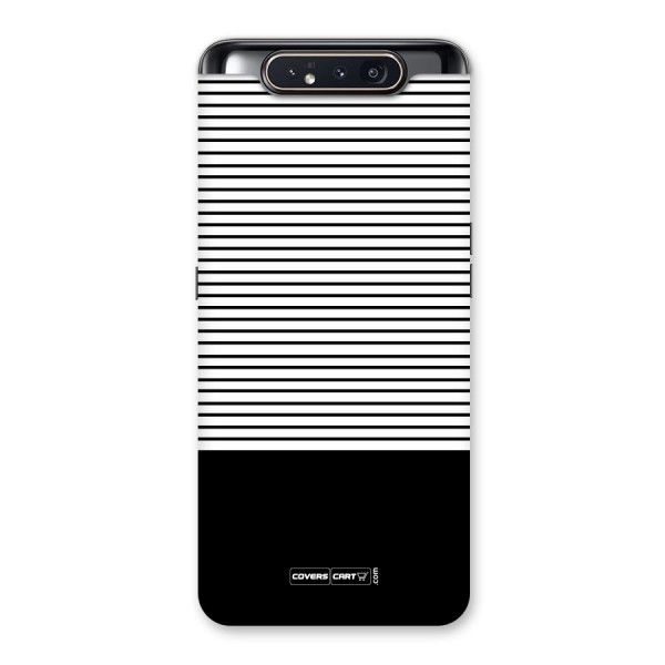 Classy Black Stripes Back Case for Galaxy A80