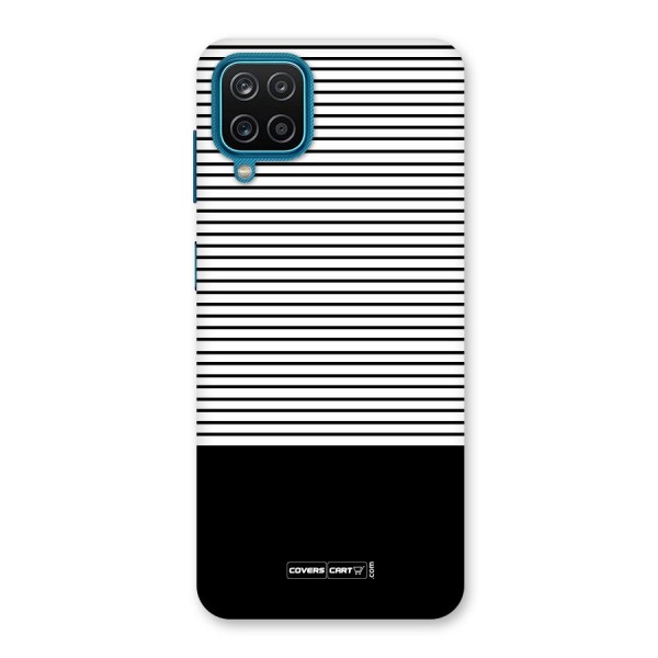 Classy Black Stripes Back Case for Galaxy F12