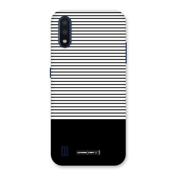 Classy Black Stripes Back Case for Galaxy M01