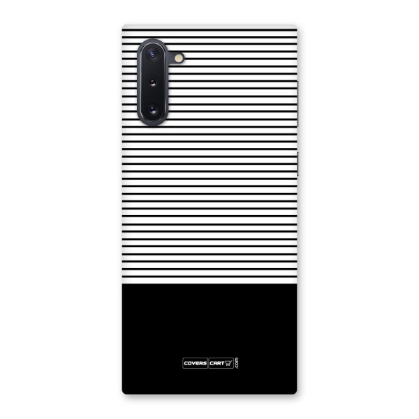 Classy Black Stripes Back Case for Galaxy Note 10