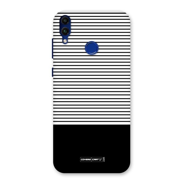 Classy Black Stripes Back Case for Honor 8C