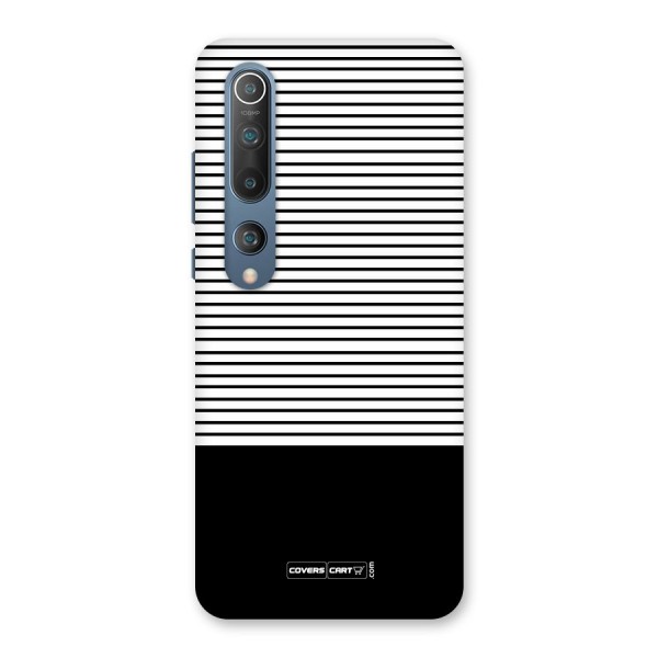 Classy Black Stripes Back Case for Mi 10