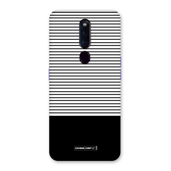 Classy Black Stripes Back Case for Oppo F11 Pro