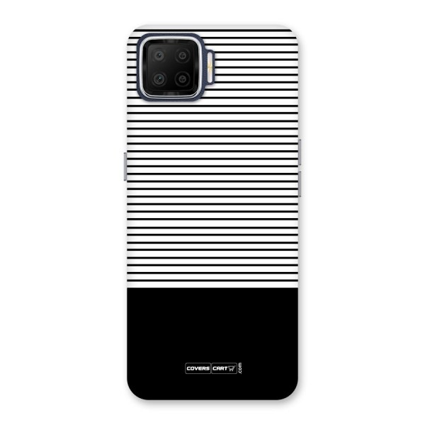 Classy Black Stripes Back Case for Oppo F17