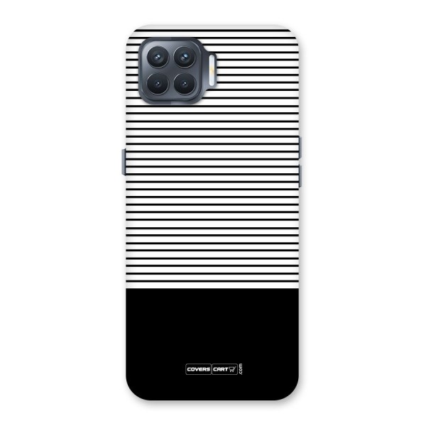 Classy Black Stripes Back Case for Oppo F17 Pro