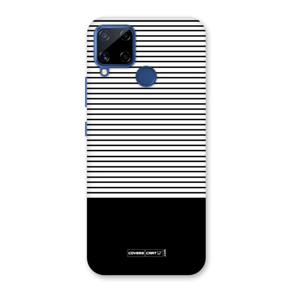 Classy Black Stripes Back Case for Realme Narzo 30A