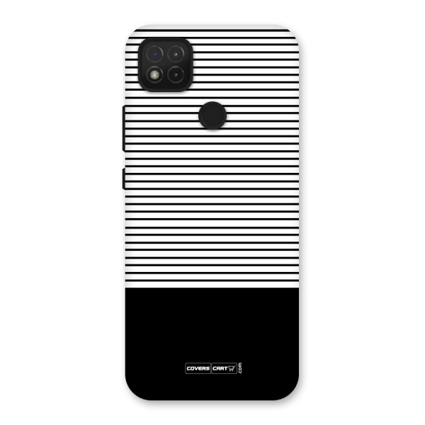 Classy Black Stripes Back Case for Redmi 9C