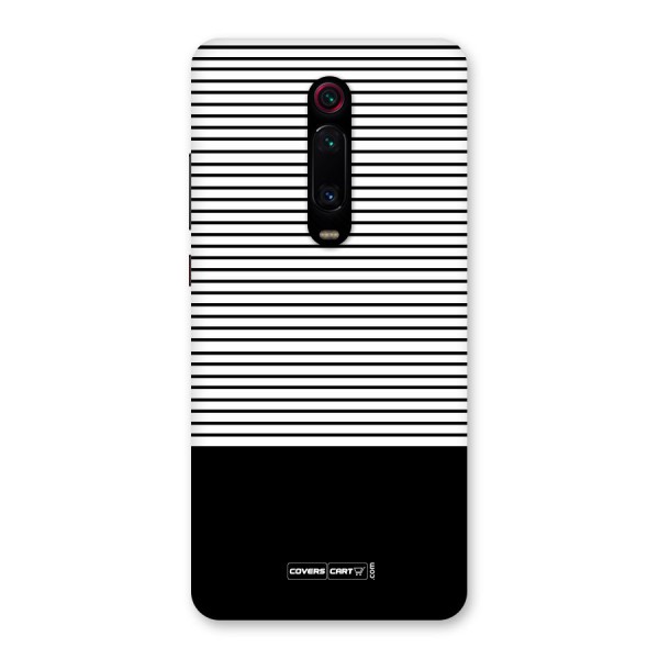 Classy Black Stripes Back Case for Redmi K20