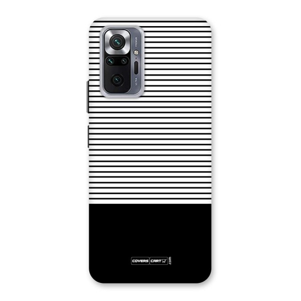 Classy Black Stripes Back Case for Redmi Note 10 Pro