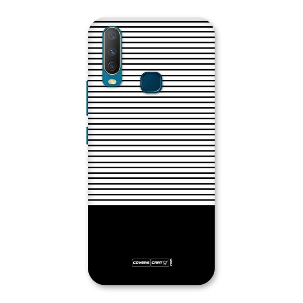 Classy Black Stripes Back Case for Vivo Y15