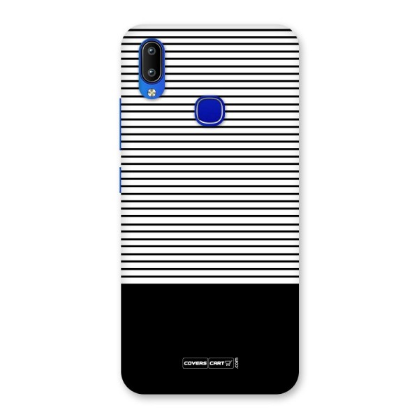 Classy Black Stripes Back Case for Vivo Y91