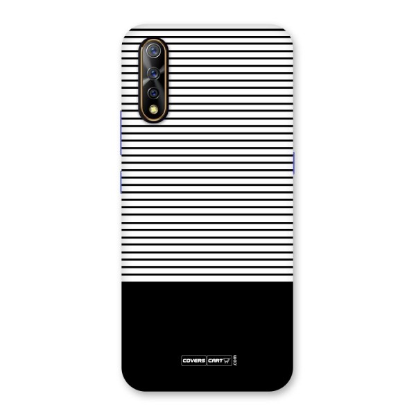 Classy Black Stripes Back Case for Vivo Z1x