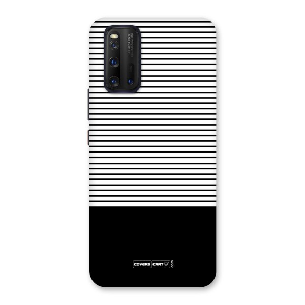 Classy Black Stripes Back Case for Vivo iQOO 3