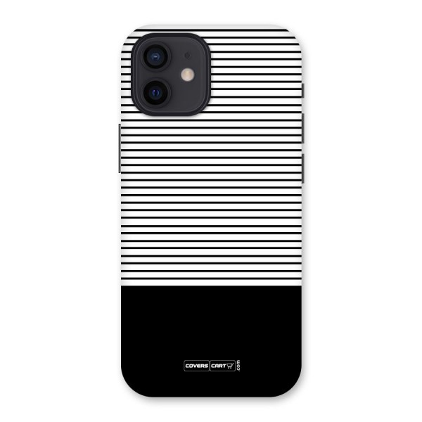 Classy Black Stripes Back Case for iPhone 12