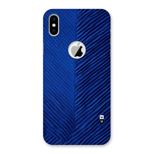 Classy Blues Back Case for iPhone XS Logo Cut