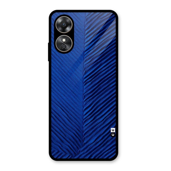 Classy Blues Glass Back Case for Oppo A17