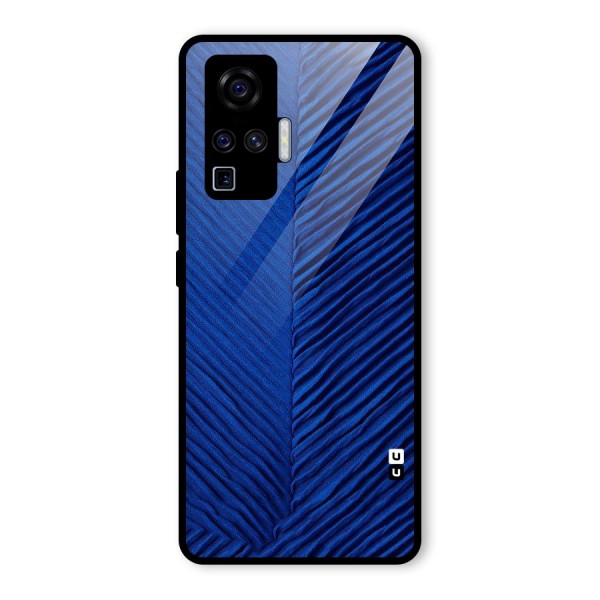 Classy Blues Glass Back Case for Vivo X50 Pro