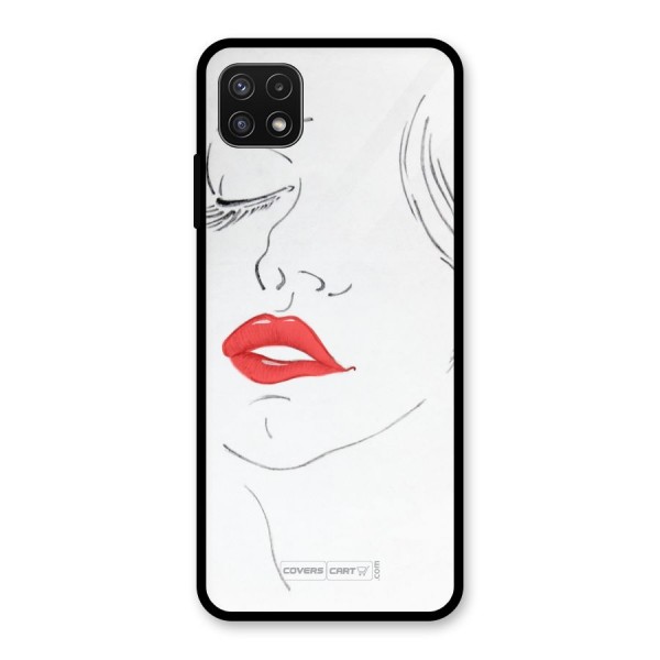 Classy Girl Glass Back Case for Galaxy A22 5G