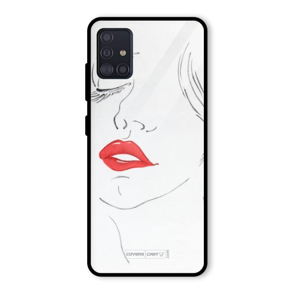 Classy Girl Glass Back Case for Galaxy A51