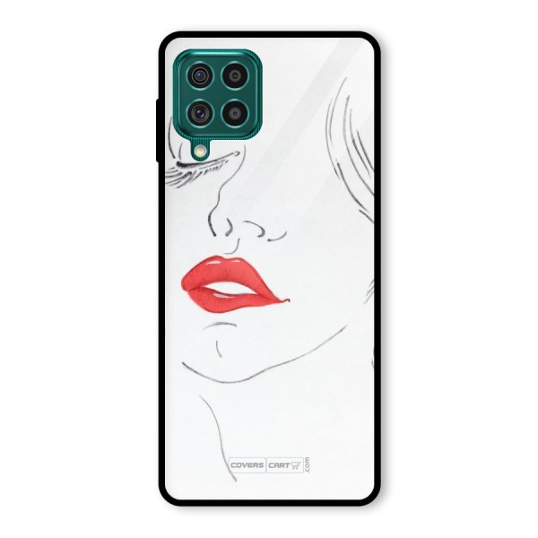 Classy Girl Glass Back Case for Galaxy F62