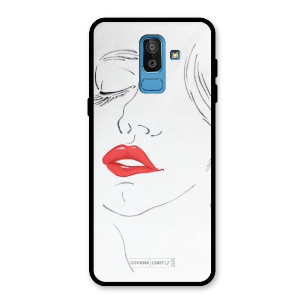 Classy Girl Glass Back Case for Galaxy J8