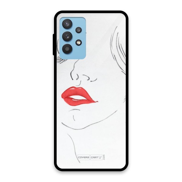 Classy Girl Glass Back Case for Galaxy M32 5G