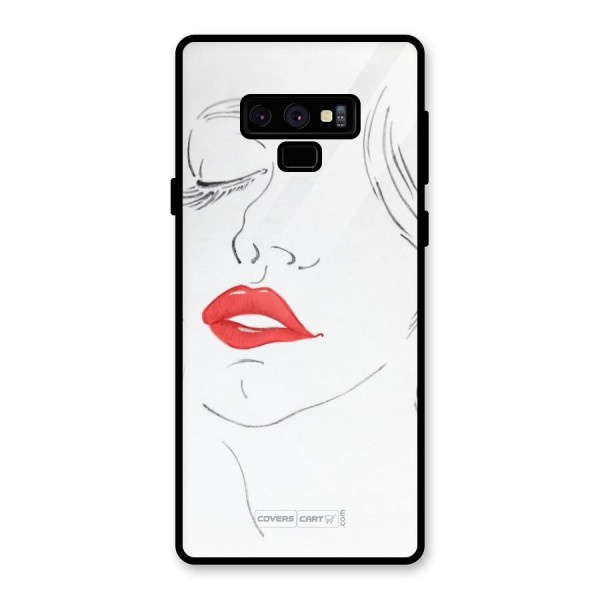 Classy Girl Glass Back Case for Galaxy Note 9