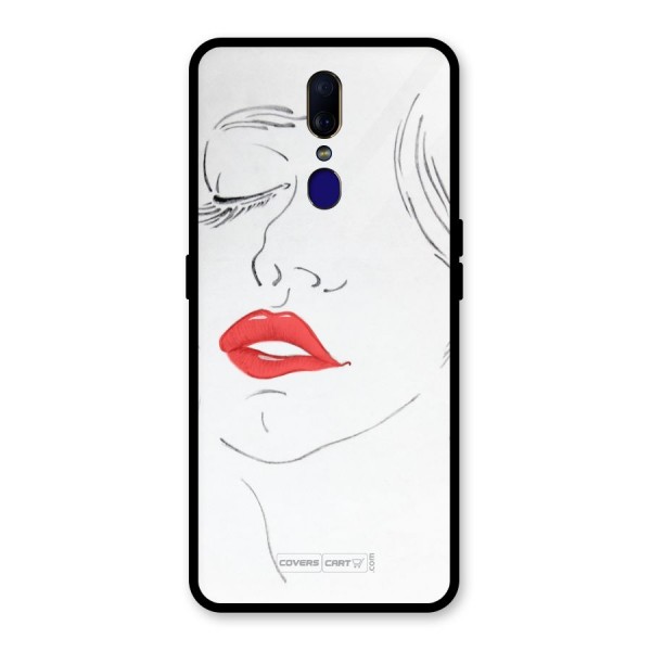 Classy Girl Glass Back Case for Oppo F11