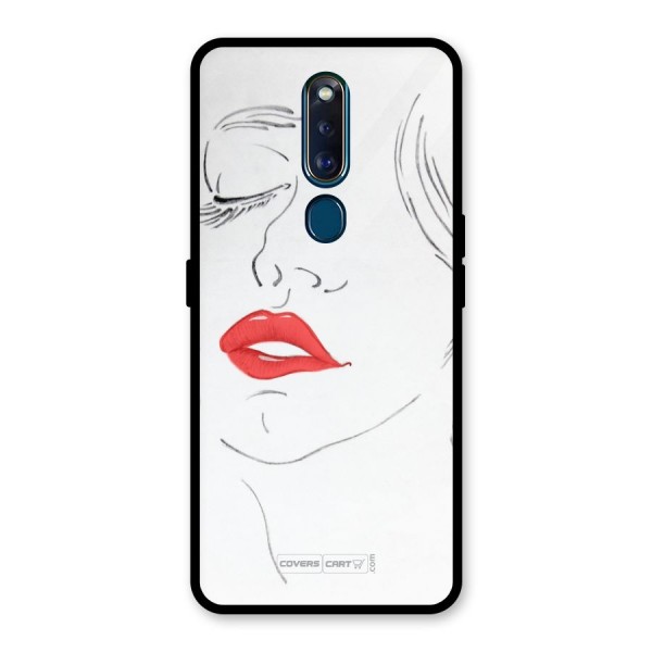 Classy Girl Glass Back Case for Oppo F11 Pro