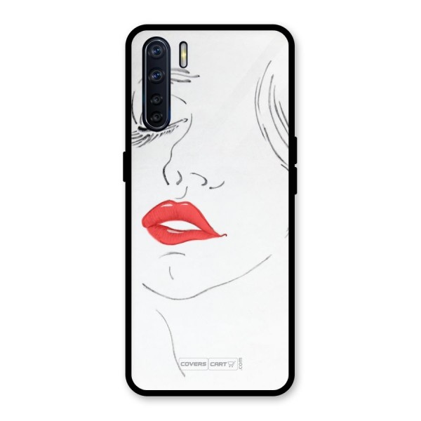 Classy Girl Glass Back Case for Oppo F15