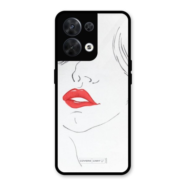 Classy Girl Glass Back Case for Oppo Reno8 5G