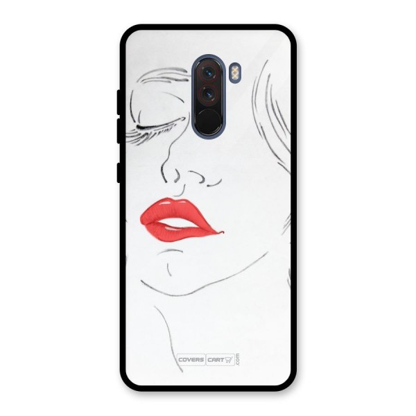 Classy Girl Glass Back Case for Poco F1