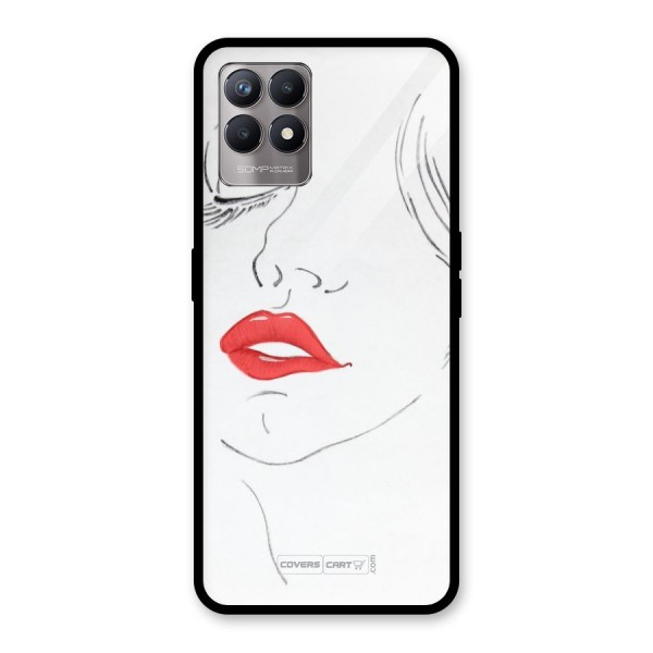 Classy Girl Glass Back Case for Realme 8i