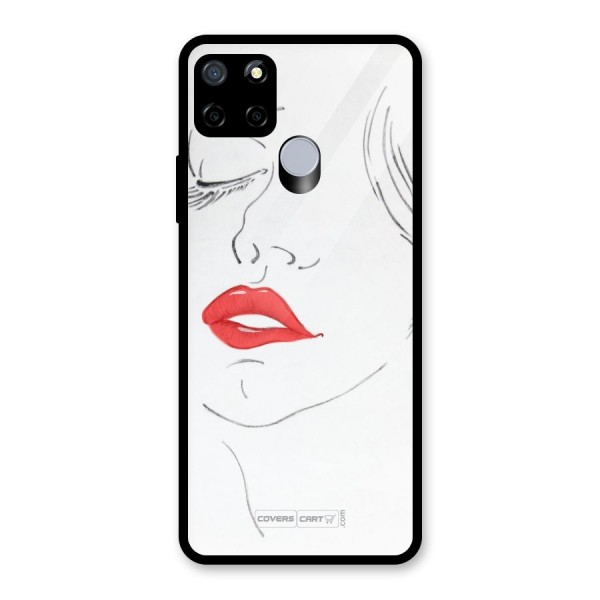 Classy Girl Glass Back Case for Realme C15