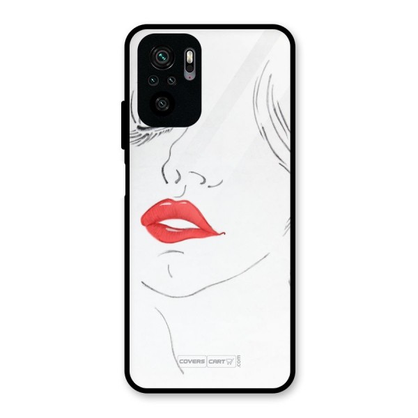 Classy Girl Glass Back Case for Redmi Note 10