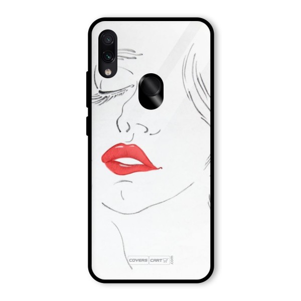 Classy Girl Glass Back Case for Redmi Note 7