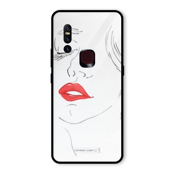 Classy Girl Glass Back Case for Vivo V15