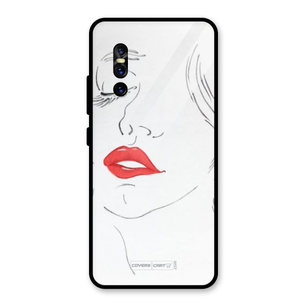 Classy Girl Glass Back Case for Vivo V15 Pro