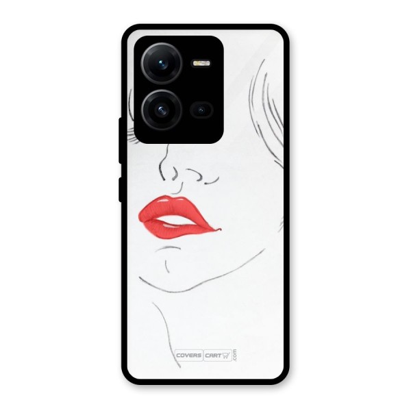 Classy Girl Glass Back Case for Vivo V25