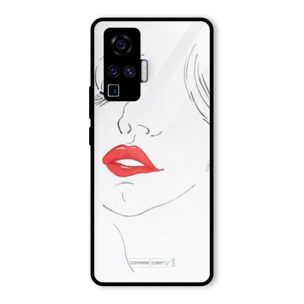 Classy Girl Glass Back Case for Vivo X50 Pro