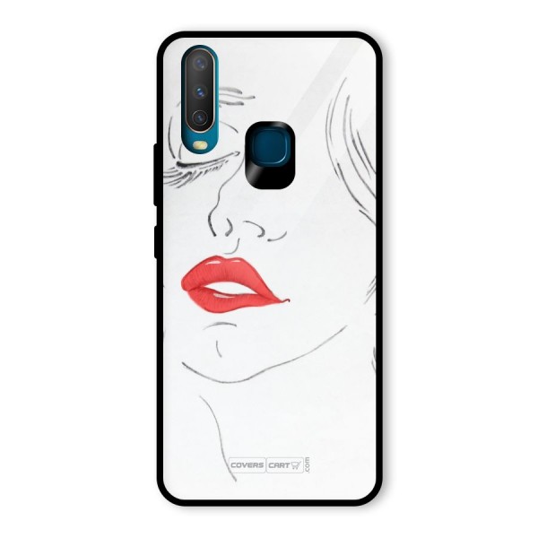 Classy Girl Glass Back Case for Vivo Y12