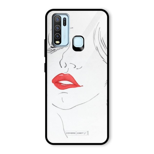 Classy Girl Glass Back Case for Vivo Y30