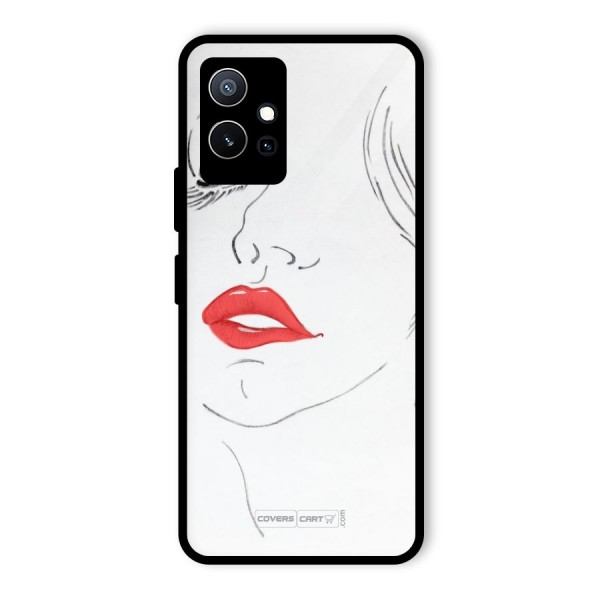 Classy Girl Glass Back Case for Vivo iQOO Z6