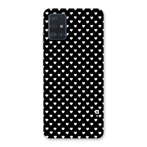 Classy Hearty Polka Back Case for Galaxy A51