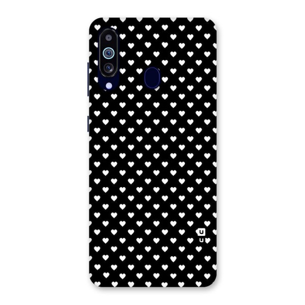 Classy Hearty Polka Back Case for Galaxy A60