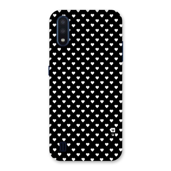 Classy Hearty Polka Back Case for Galaxy M01