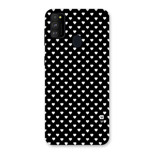 Classy Hearty Polka Back Case for Galaxy M21